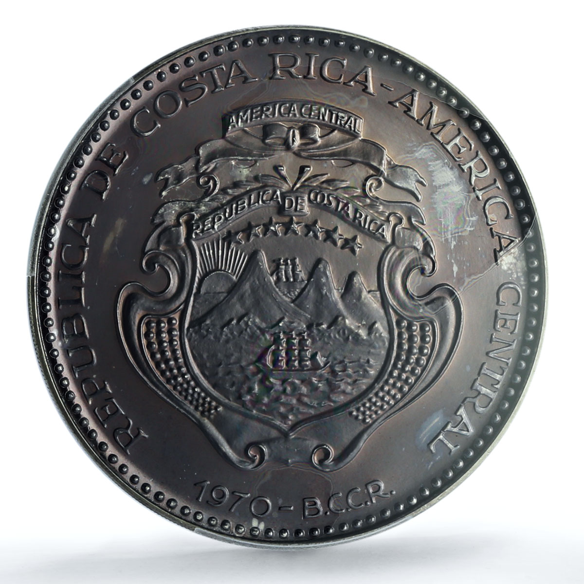 Costa Rica 25 colones Maternidad KM-194 Social Legislation PR 65 PCGS coin 1970 Costa Rica 25 colones Maternidad KM-194 Social Legislation PR 65 PCGS coin 1970