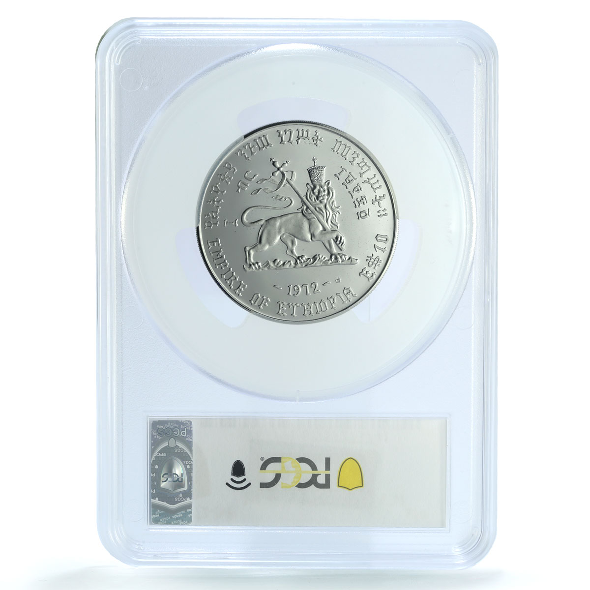 Ethiopia 10 dollars Haile Selassie I KM-53 PR 67 PCGS silver coin 1972 (1964) Ethiopia 10 dollars Haile Selassie I KM-53 PR 67 PCGS silver coin 1972 (1964)