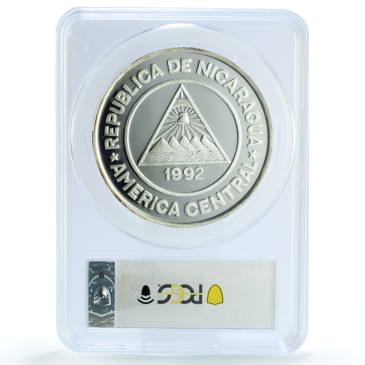 Nicaragua 250 cordobas Tennis Olympics Barcelona PR 67 PCGS silver coin 1992 Nicaragua 250 cordobas Tennis Olympics Barcelona PR 67 PCGS silver coin 1992