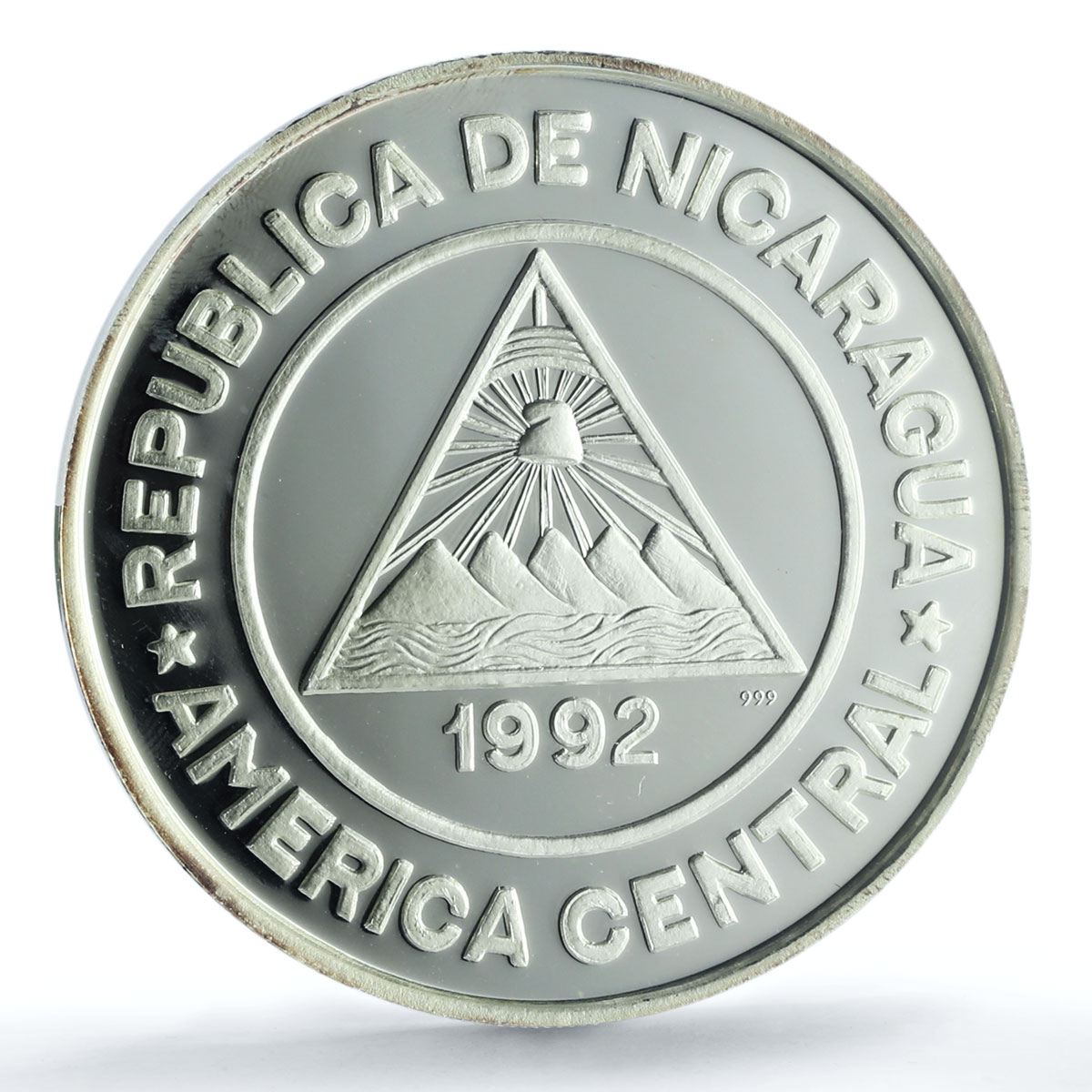 Nicaragua 250 cordobas Tennis Olympics Barcelona PR 67 PCGS silver coin 1992 Nicaragua 250 cordobas Tennis Olympics Barcelona PR 67 PCGS silver coin 1992