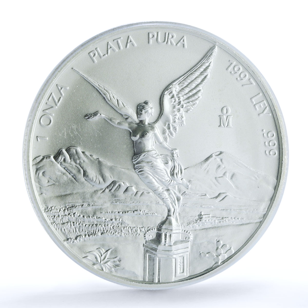 Mexico 1 onza Libertad Angel of Independence KM-613 MS 66 PCGS silver coin 1997