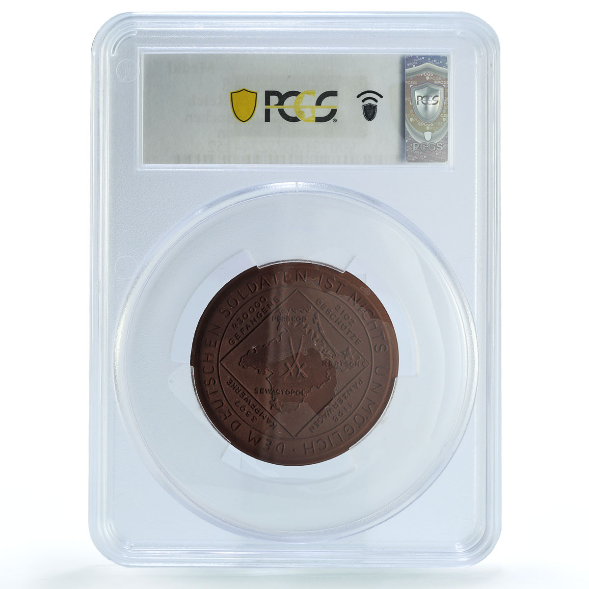 Germany Third Reich Sevastopol Capture Scheuch-1882a MS 65 PCGS medal 1942 Germany Third Reich Sevastopol Capture Scheuch-1882a MS 65 PCGS medal 1942