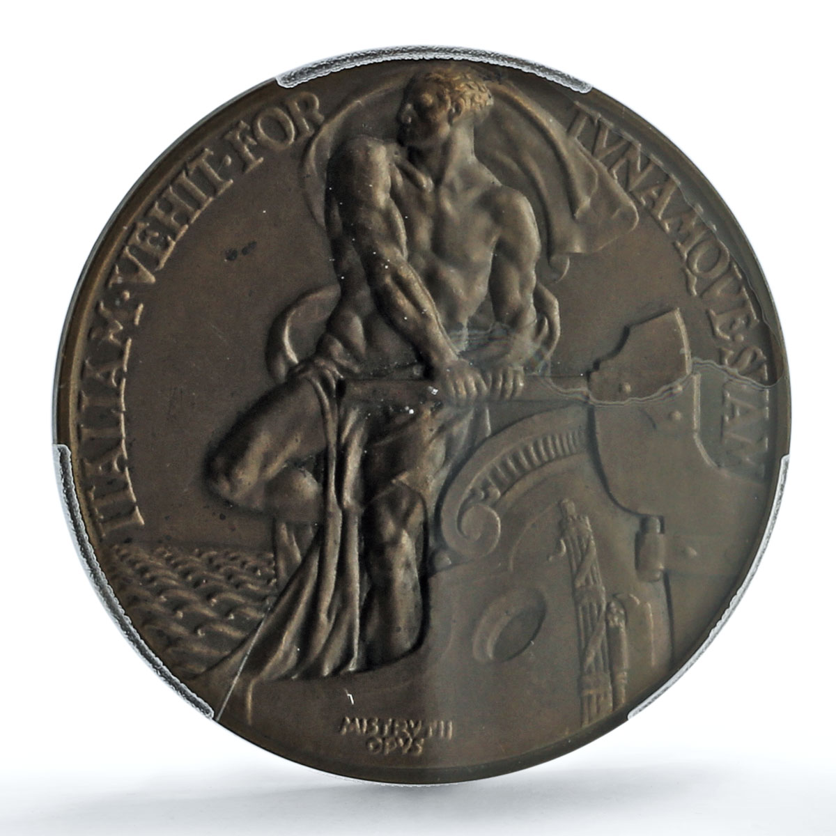 Italy Benito Mussolini Morbiducci Casolari III-1 MS 65 PCGS bronze medal 1925 Italy Benito Mussolini Morbiducci Casolari III-1 MS 65 PCGS bronze medal 1925