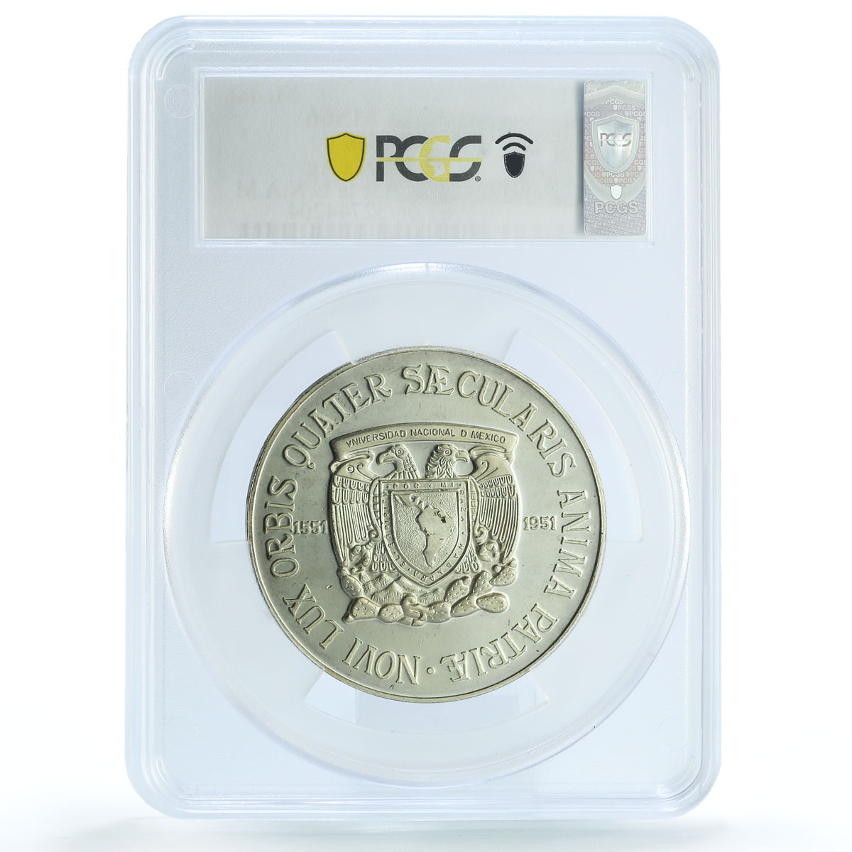 Mexico UNAM National Autonomous University Grove-591a MS 66 PCGS Ag medal 1951 Mexico UNAM National Autonomous University Grove-591a MS 66 PCGS Ag medal 1951