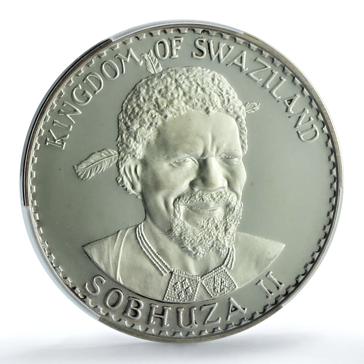 Swaziland 15 emalangeni Sobhuza II Independence KM-18 PR66 PCGS silver coin 1974 Swaziland 15 emalangeni Sobhuza II Independence KM-18 PR66 PCGS silver coin 1974
