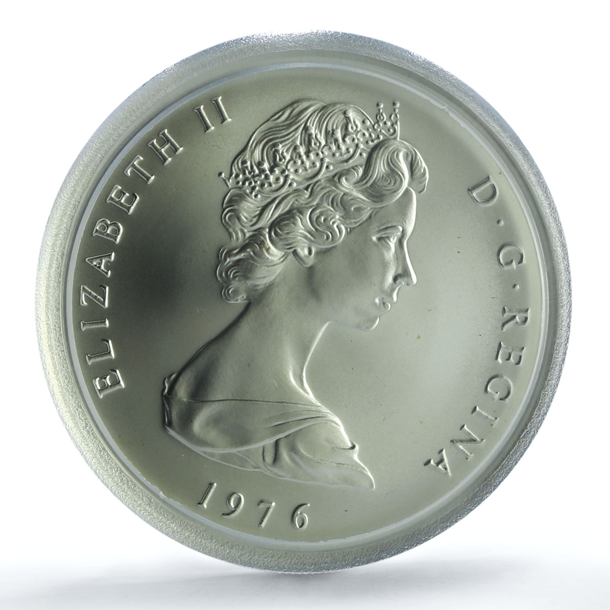 Turks and Caicos 20 crowns U.S. Bicentennial KM-13 MS 69 PCGS silver coin 1976 Turks and Caicos 20 crowns U.S. Bicentennial KM-13 MS 69 PCGS silver coin 1976