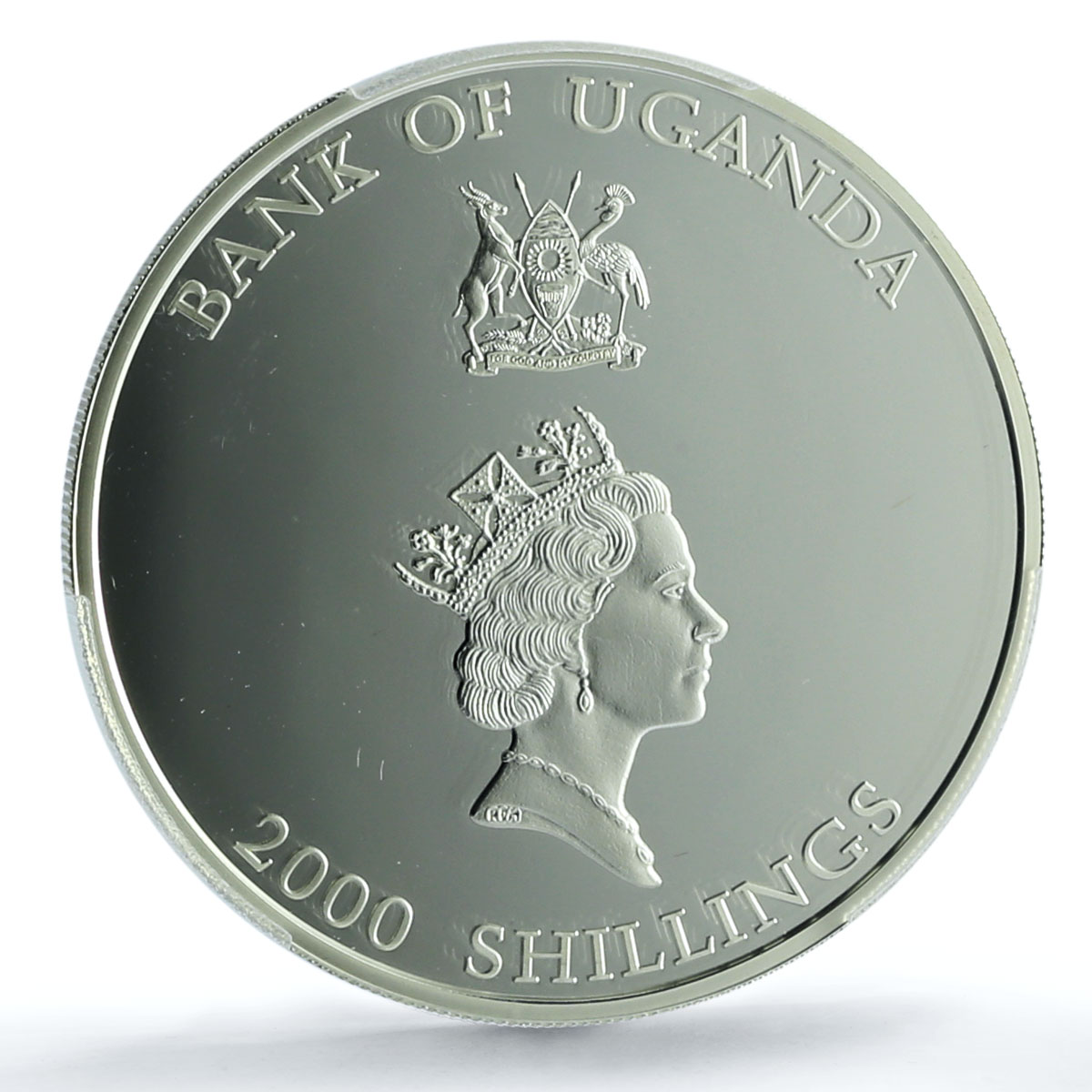 Uganda 2000 shillings Illusion Mountain Spirit KM-75 PR 70 PCGS silver coin 2001 Uganda 2000 shillings Illusion Mountain Spirit KM-75 PR 70 PCGS silver coin 2001
