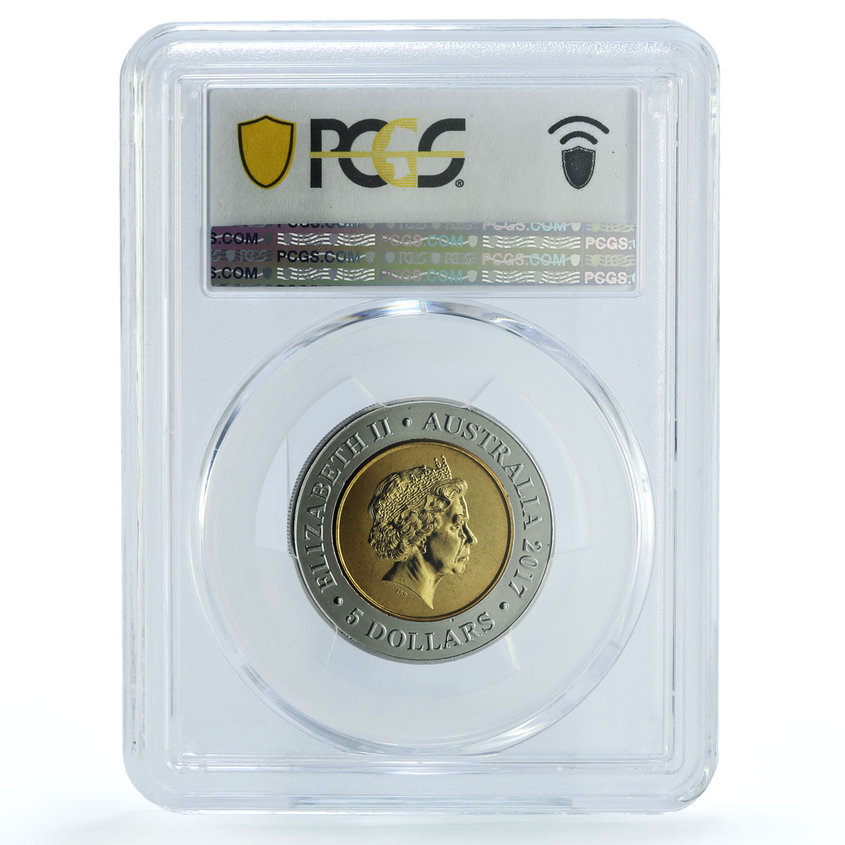 Australia 5 dollars Saturn KM-2802 Planetary Space MS 69 PCGS bimetal coin 2017 Australia 5 dollars Saturn KM-2802 Planetary Space MS 69 PCGS bimetal coin 2017
