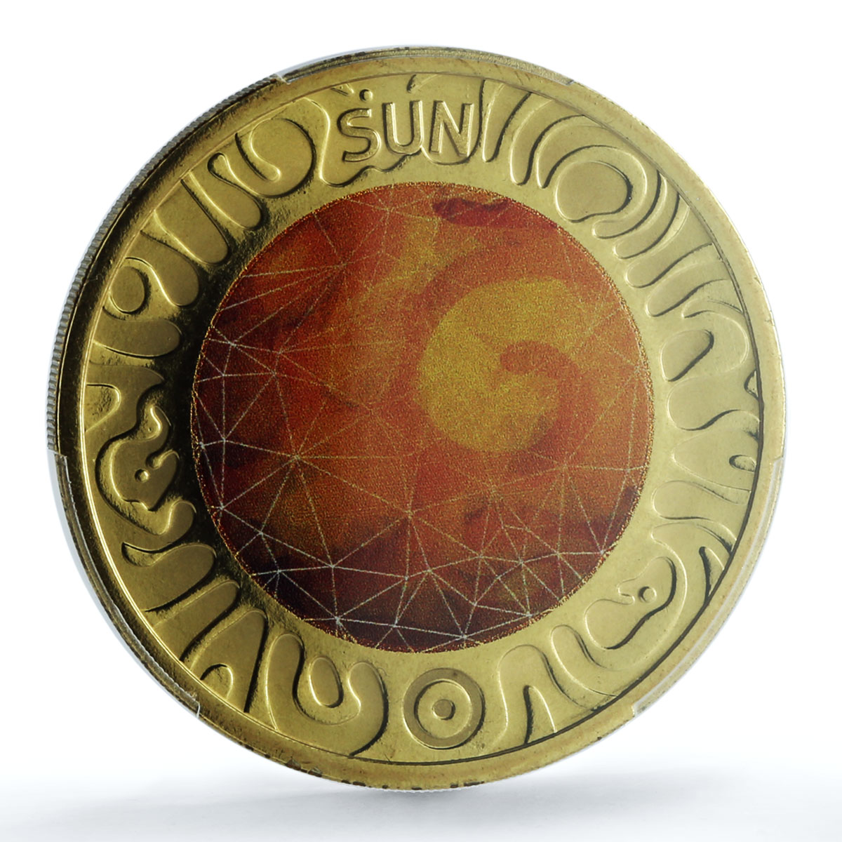 Australia 5 dollars The Sun KM-2801 Planetary Space MS 69 PCGS bimetal coin 2017 Australia 5 dollars The Sun KM-2801 Planetary Space MS 69 PCGS bimetal coin 2017