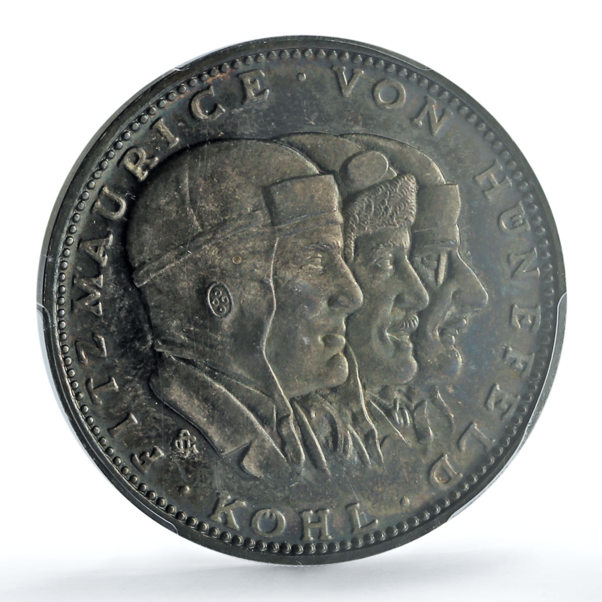 Germany Transatlantic Flight Bremen Kaiser-927 Plane SP 65 PCGS Ag medal 1928 Germany Transatlantic Flight Bremen Kaiser-927 Plane SP 65 PCGS Ag medal 1928