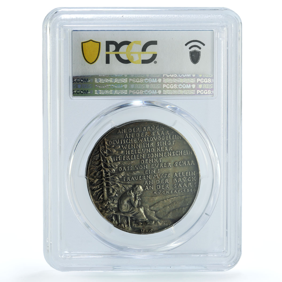 Germany Weimar Saarland Occupation Goetz Kienast-427 SP62 PCGS silver medal 1930 Germany Weimar Saarland Occupation Goetz Kienast-427 SP62 PCGS silver medal 1930