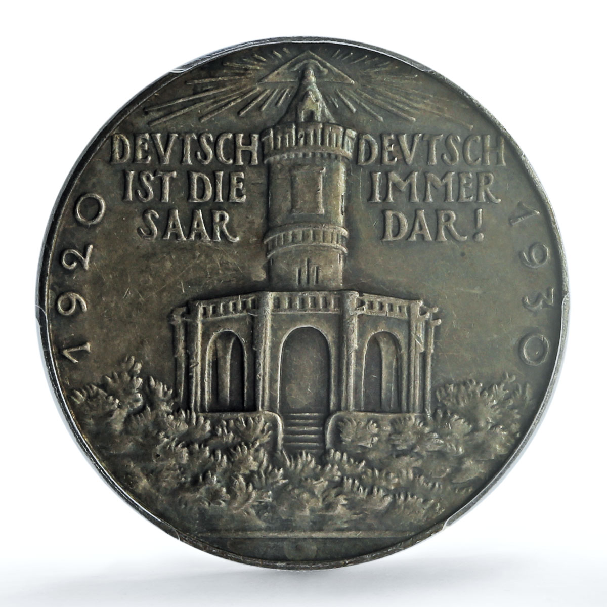 Germany Weimar Saarland Occupation Goetz Kienast-427 SP62 PCGS silver medal 1930 Germany Weimar Saarland Occupation Goetz Kienast-427 SP62 PCGS silver medal 1930