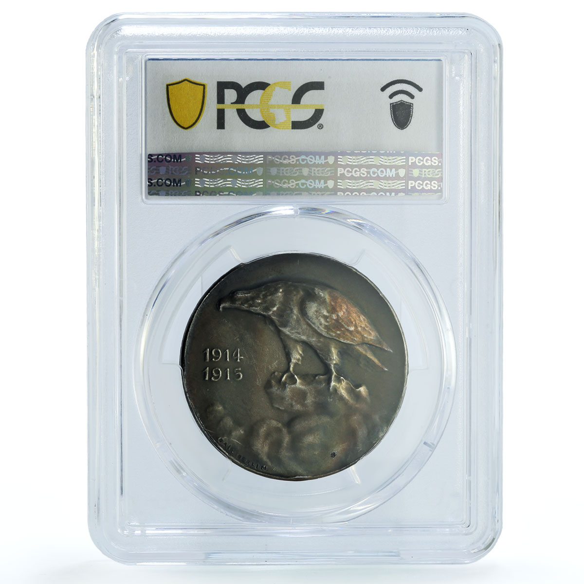 Germany Empire Falkenhayn Eue Zetzmann-2144 SP 64 Bird PCGS silver medal 1915 Germany Empire Falkenhayn Eue Zetzmann-2144 SP 64 Bird PCGS silver medal 1915