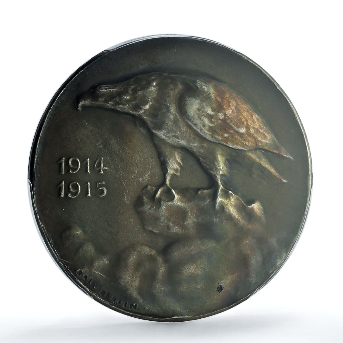 Germany Empire Falkenhayn Eue Zetzmann-2144 SP 64 Bird PCGS silver medal 1915 Germany Empire Falkenhayn Eue Zetzmann-2144 SP 64 Bird PCGS silver medal 1915