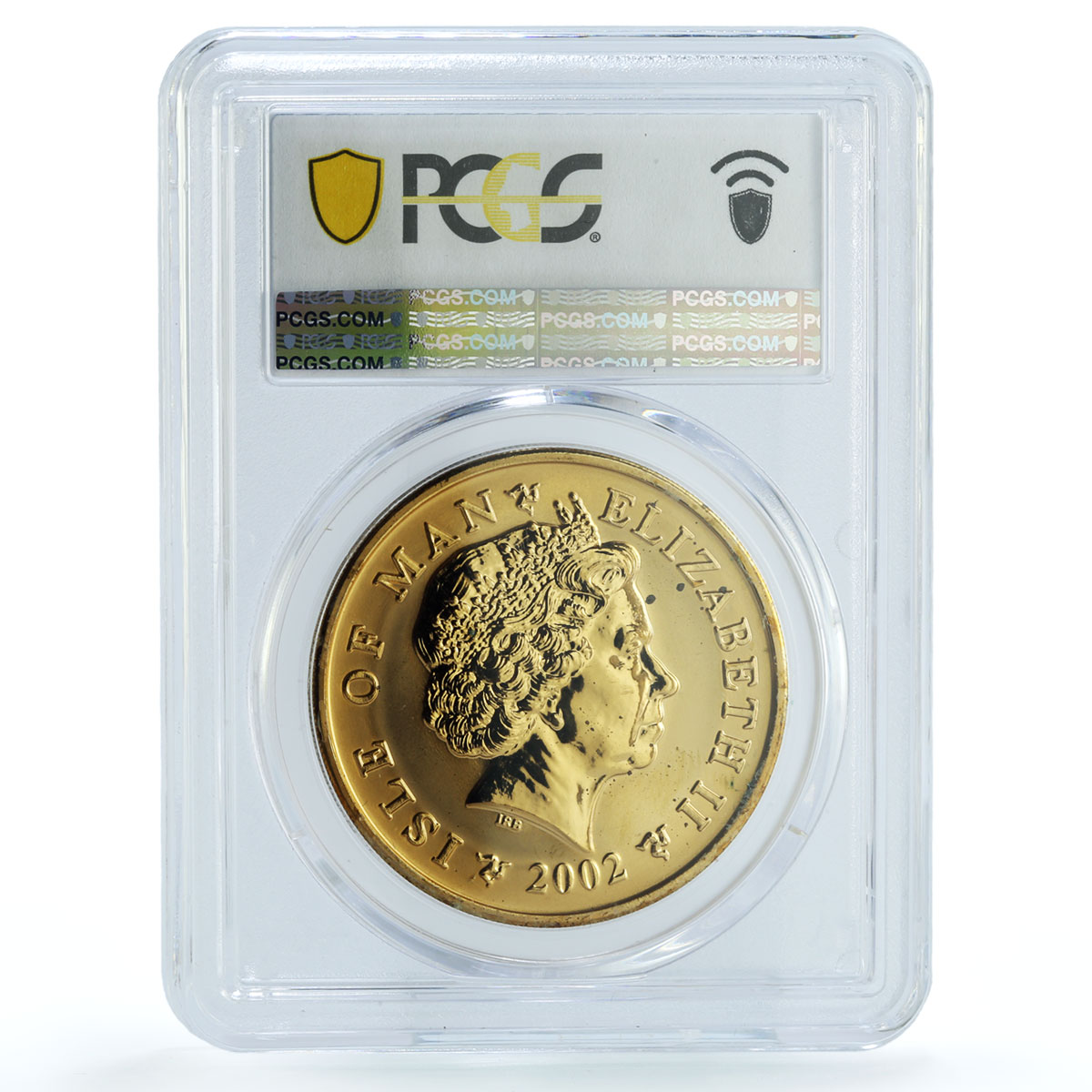 Isle of Man 60 pence Euro Currency Converter KM-1128 MS 65 PCGS brass coin 2002 Isle of Man 60 pence Euro Currency Converter KM-1128 MS 65 PCGS brass coin 2002