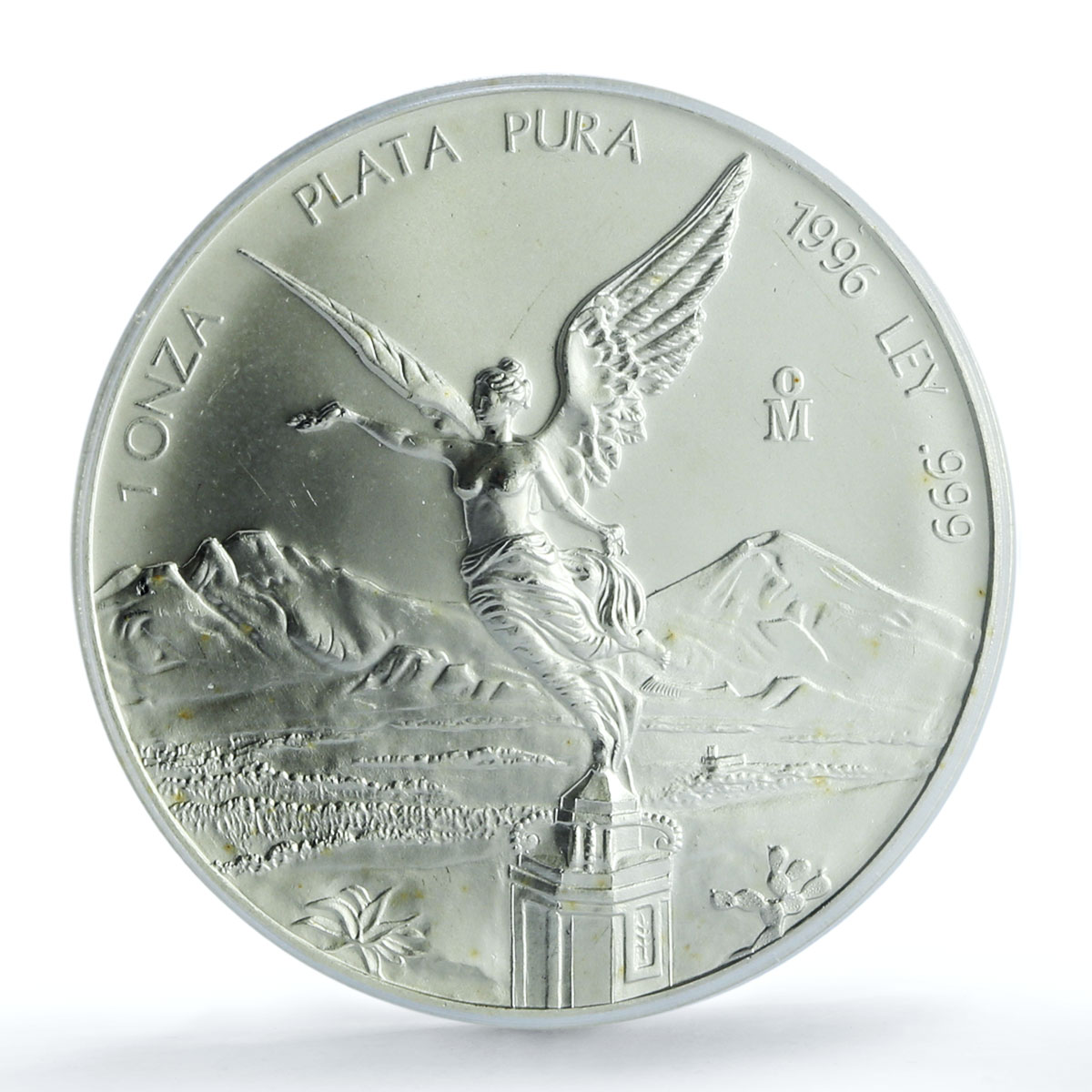 Mexico 1 onza Libertad Angel of Independence KM-613 MS 69 PCGS silver coin 1996 Mexico 1 onza Libertad Angel of Independence KM-613 MS 69 PCGS silver coin 1996