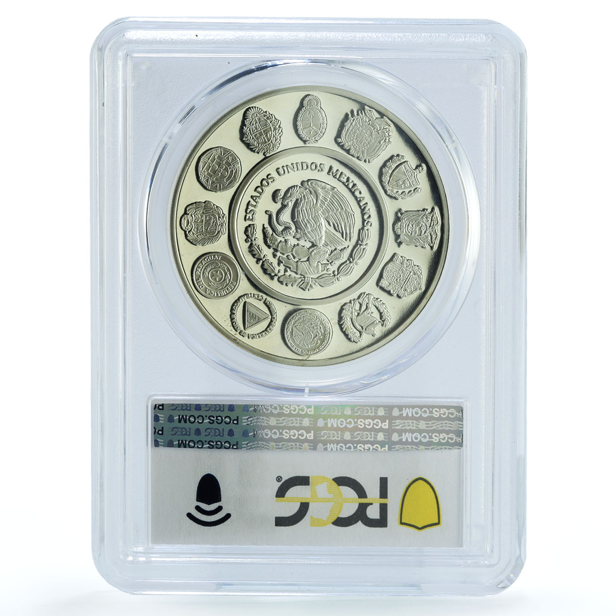 Mexico 5 pesos Jarabe Tapatio KM-629 Dances Customs PR 67 PCGS silve coin 1997