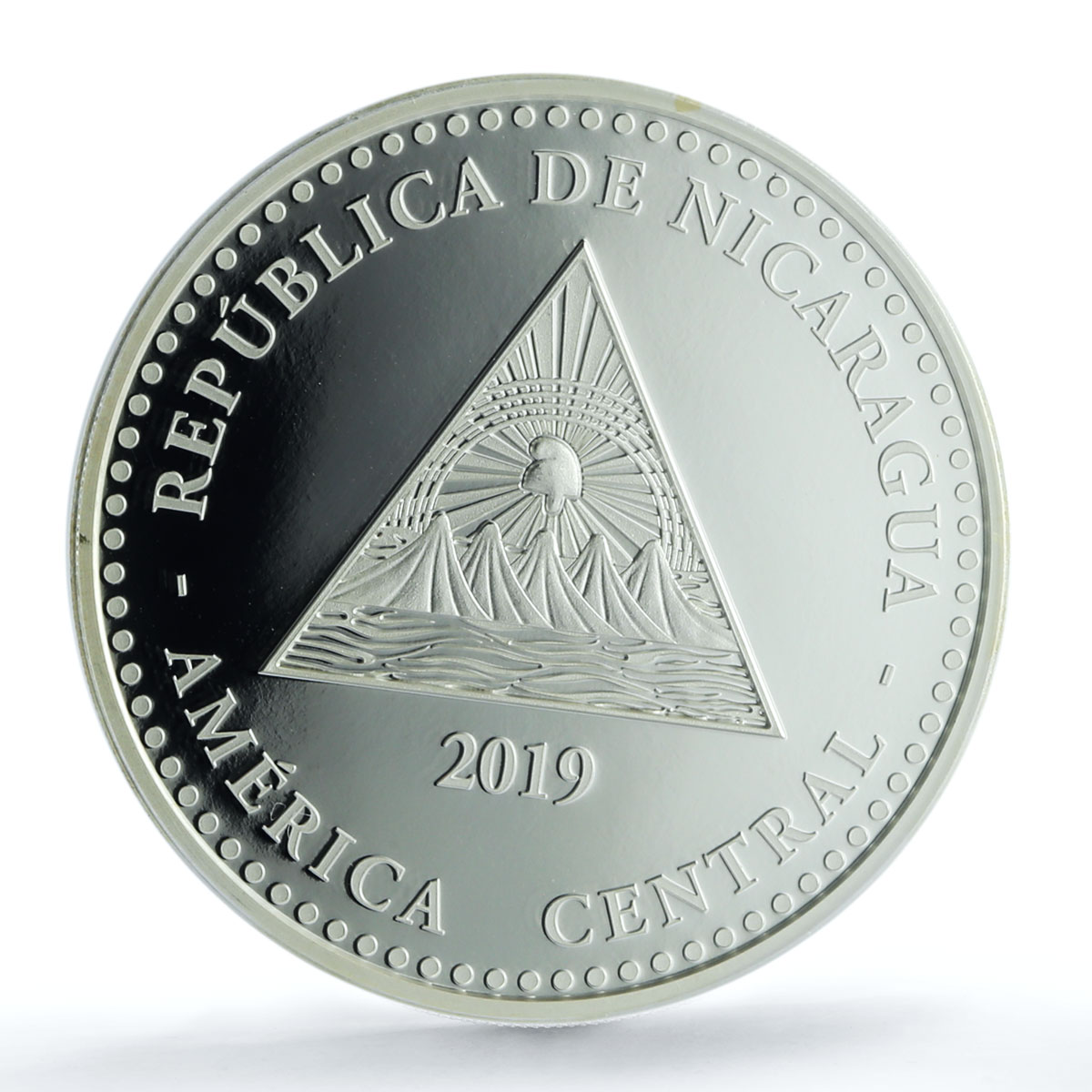 Nicaragua 10 cordobas Paslama Turtle F15 Mark KM-130 PR 70 PCGS silver coin 2019 Nicaragua 10 cordobas Paslama Turtle F15 Mark KM-130 PR 70 PCGS silver coin 2019