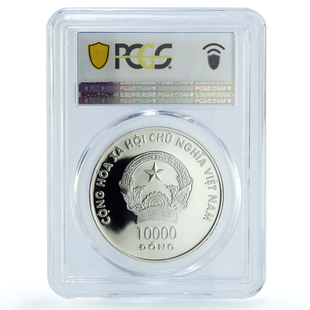 Vietnam 10000 dong Year of the Monkey Holo KM-76 PR 69 PCGS silver coin 2004 Vietnam 10000 dong Year of the Monkey Holo KM-76 PR 69 PCGS silver coin 2004