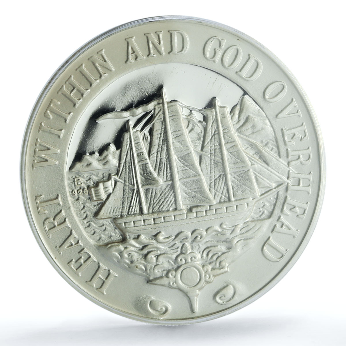 Sealand 10 dollars Princess Joan X#1 Ship Clipper PR 67 PCGS silver coin 1972