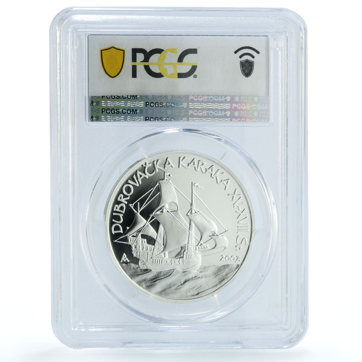 Croatia 150 kuna Dubrovnik Karaka KM-90 Ship Clipper PR 69 PCGS silver coin 2007 Croatia 150 kuna Dubrovnik Karaka KM-90 Ship Clipper PR 69 PCGS silver coin 2007