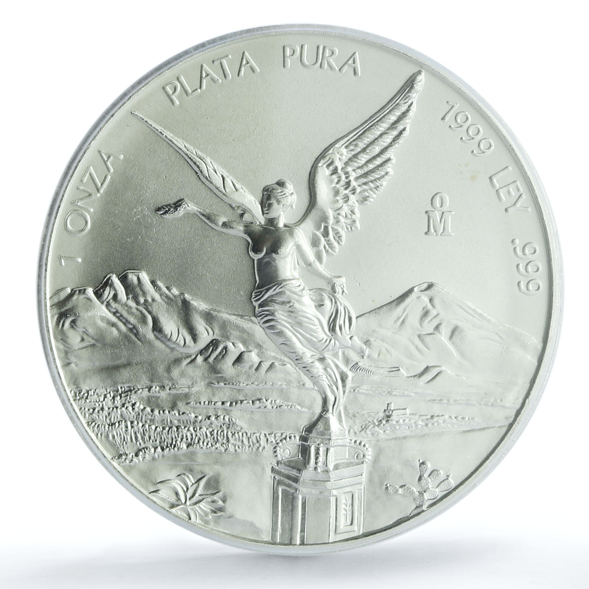 Mexico 1 onza Libertad Angel of Independence KM-613 MS 69 PCGS silver coin 1999