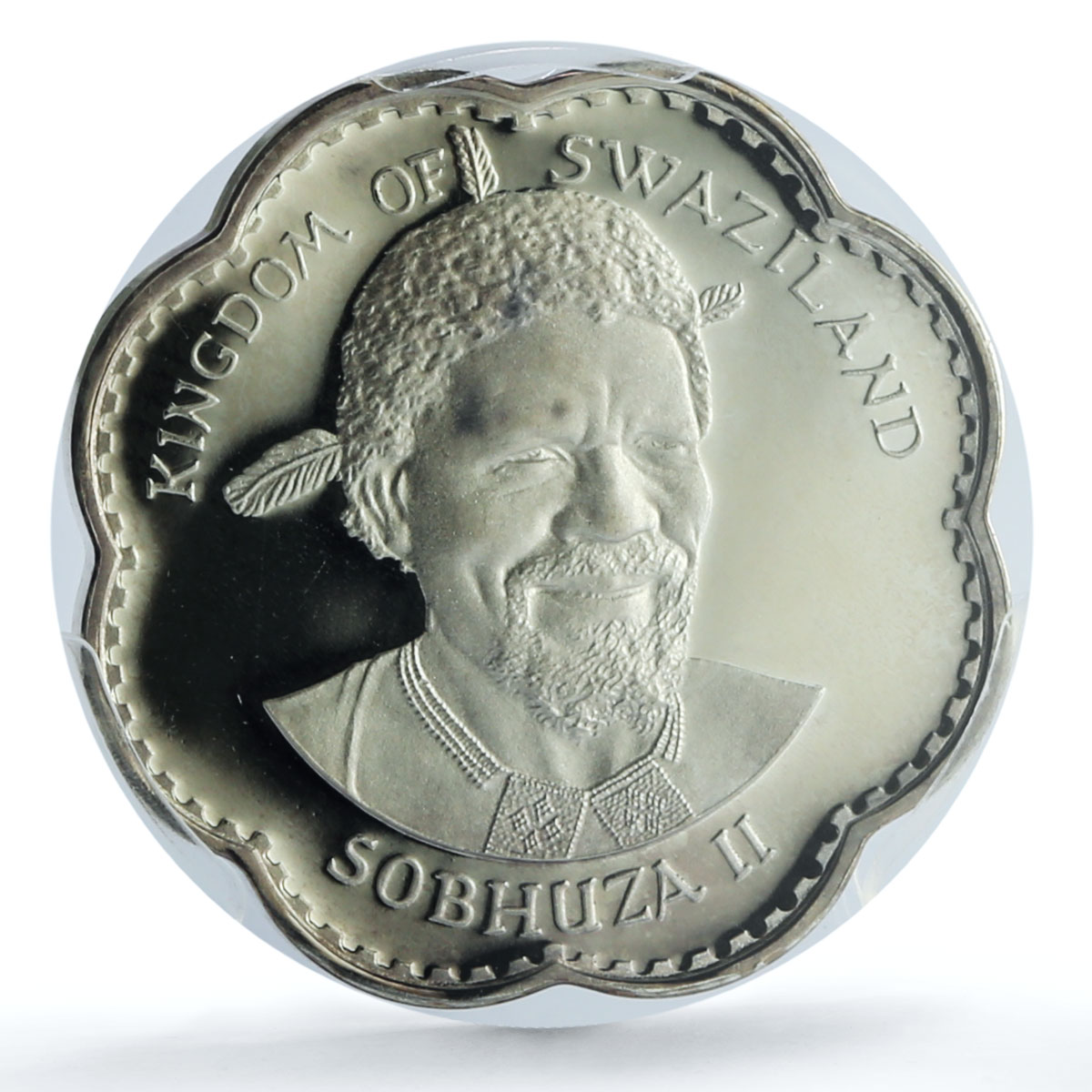 Swaziland 5 emalangeni Sobhuza II KM-14 Building PR 66 PCGS silver coin 1974