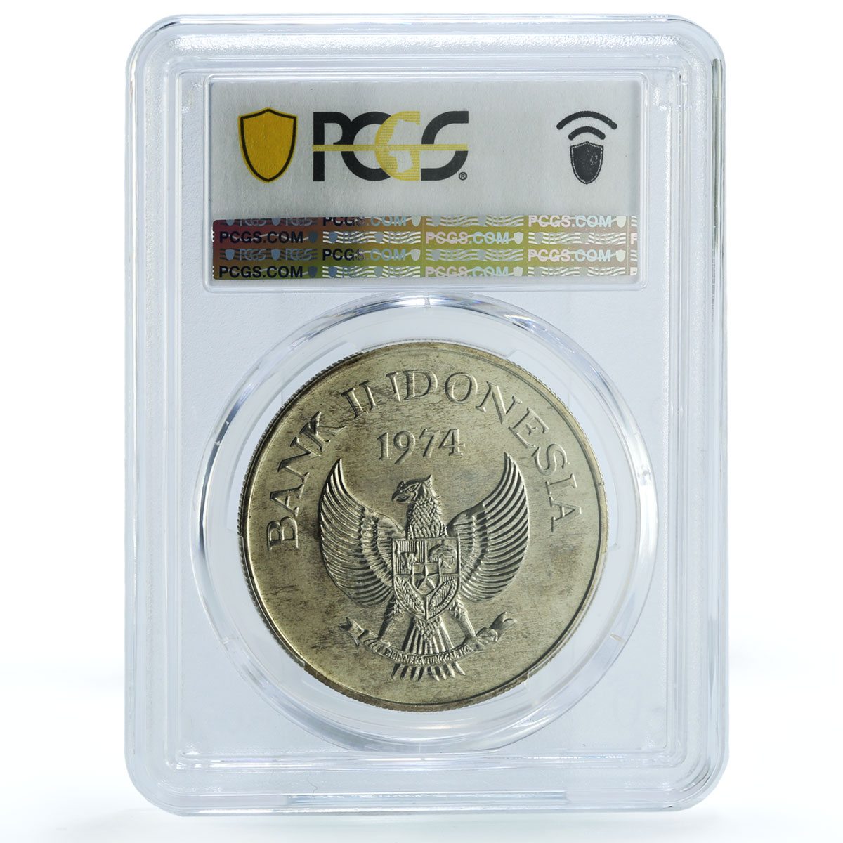 Indonesia 2000 rupiah Javan Tiger KM-39 Cat Fauna MS 67 PCGS silver coin 1974 Indonesia 2000 rupiah Javan Tiger KM-39 Cat Fauna MS 67 PCGS silver coin 1974