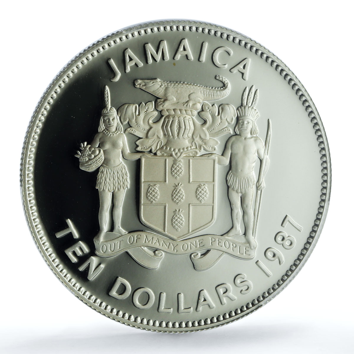Jamaica 10 dollars Marcus Garvey KM-128 Politics PR 69 PCGS silver coin 1987 Jamaica 10 dollars Marcus Garvey KM-128 Politics PR 69 PCGS silver coin 1987