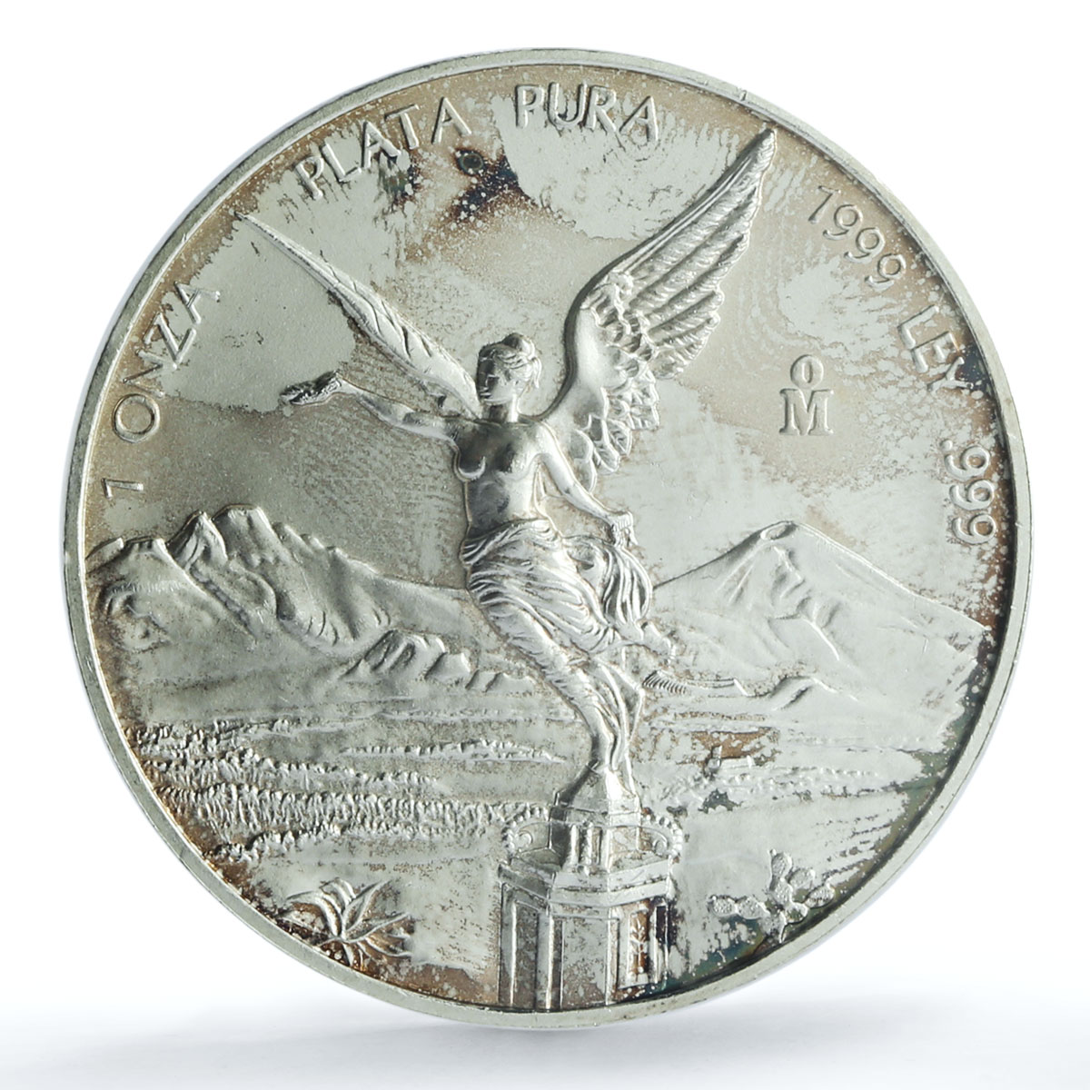 Mexico 1 onza Libertad Angel of Independence KM-613 MS 66 PCGS silver coin 1999