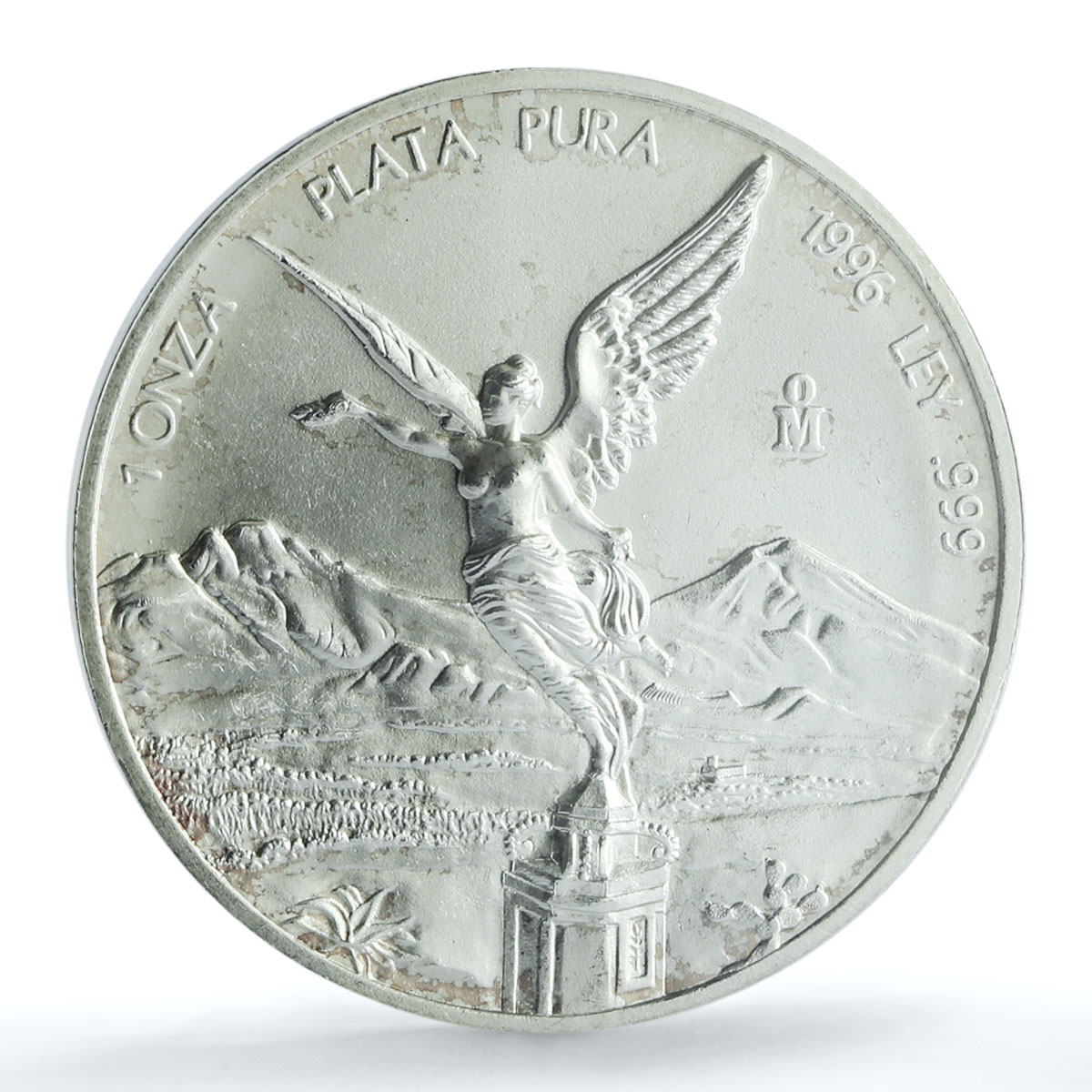Mexico 1 onza Libertad Angel of Independence KM-613 MS 66 PCGS silver coin 1996