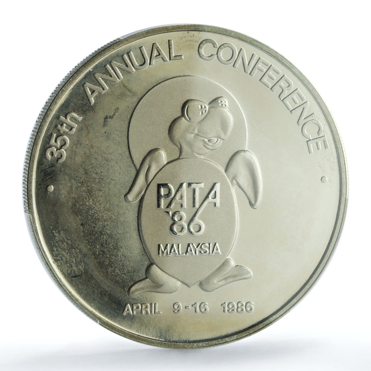 Malaysia 5 ringgit PATA Conference KM-40 Turtle PR 66 PCGS silver coin 1986