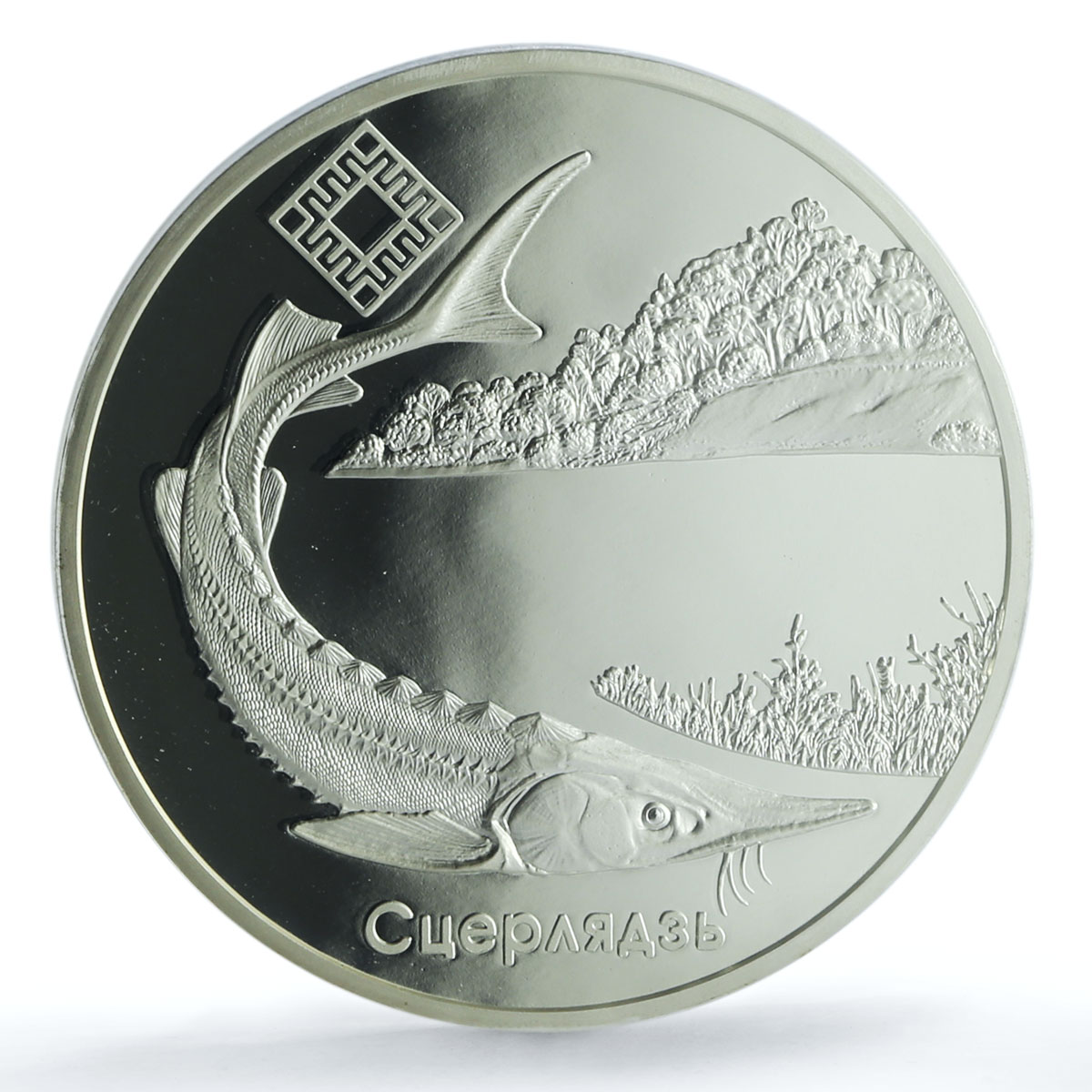 Belarus 20 roubles Sturgeon KM-169 Fish Fauna PR 69 PCGS silver coin 2007