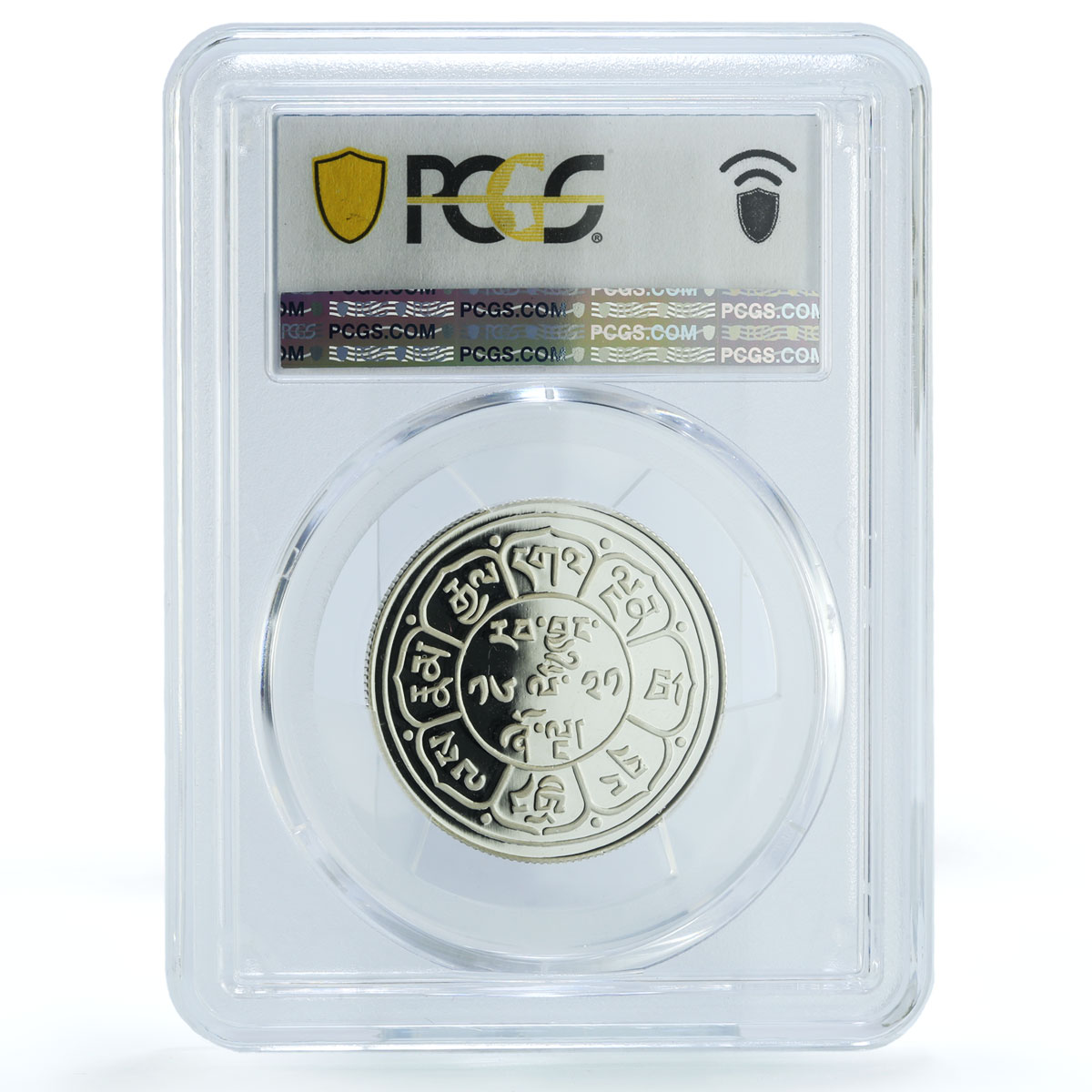 Tibet 5 sho Valcambi Restrike Mint X#2 Lion Mountain PR 69 PCGS silver coin 1978 Tibet 5 sho Valcambi Restrike Mint X#2 Lion Mountain PR 69 PCGS silver coin 1978