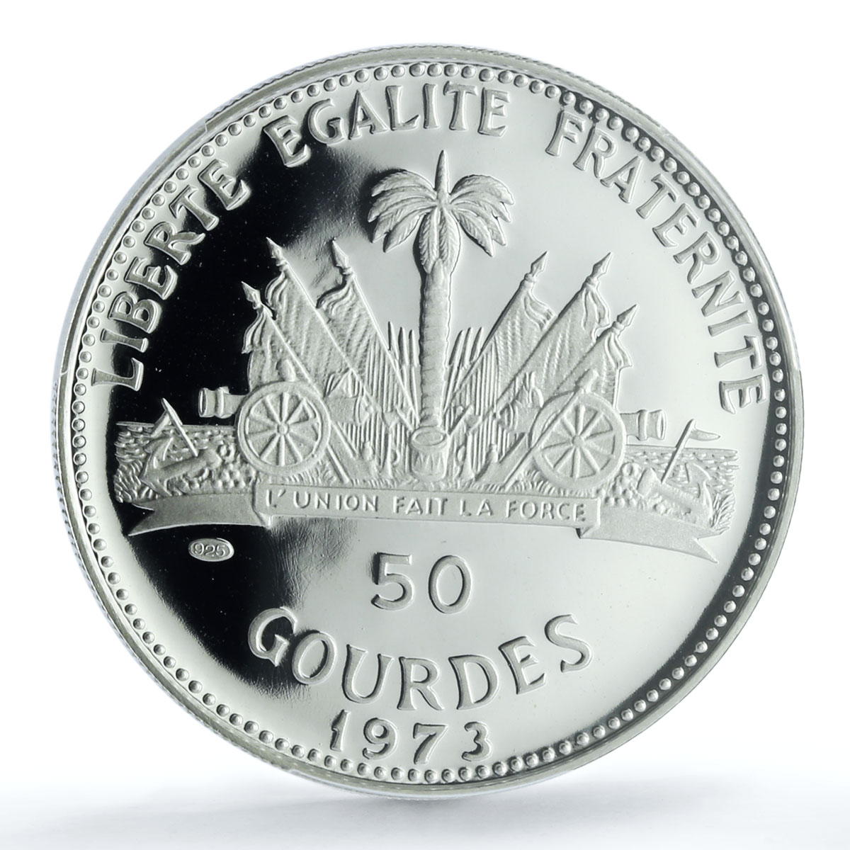 Haiti 50 gourdes Woman and Child KM-105 PR 70 PCGS silver coin 1973