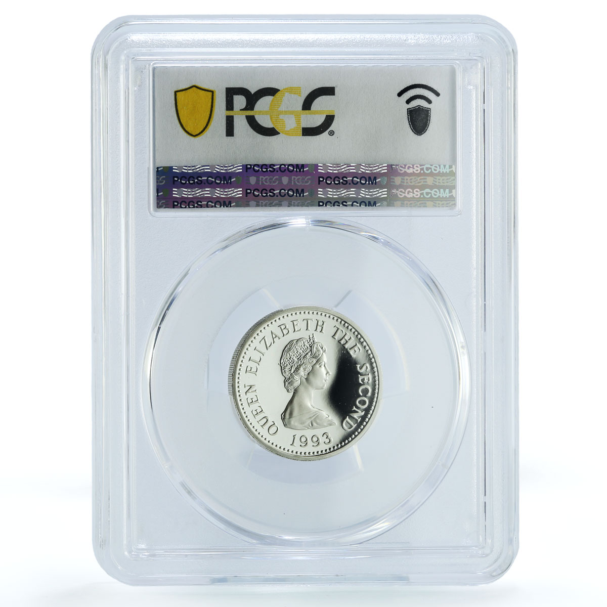 Jersey 1 pound Elizabeth II Gemini KM-88a Ship PR 69 PCGS silver coin 1993