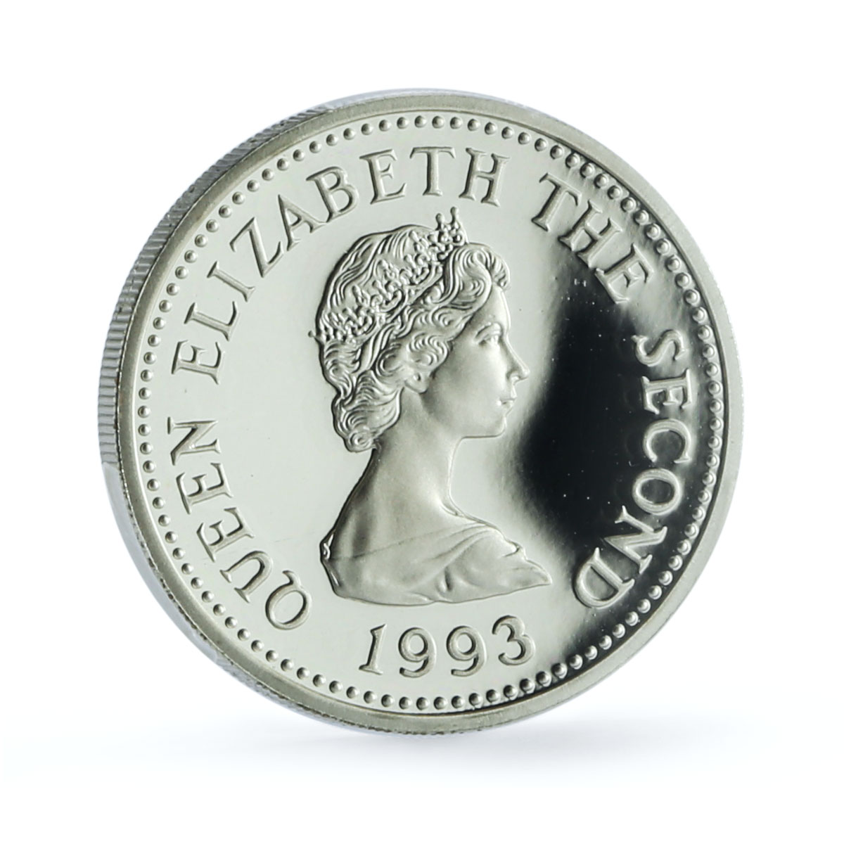 Jersey 1 pound Elizabeth II Gemini KM-88a Ship PR 69 PCGS silver coin 1993