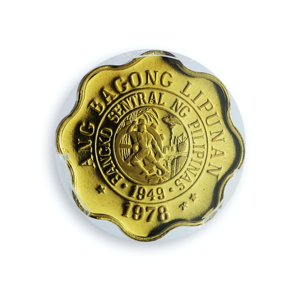 Philippines 5 sentimos Republic KM-206 Melchora Aquino PR70 PCGS brass coin 1978