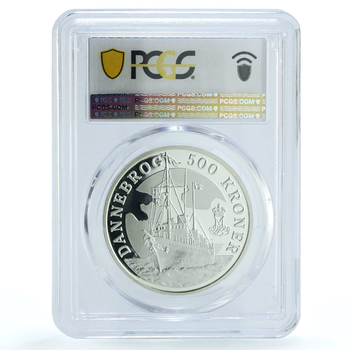 Denmark 500 kroner Yacht Dannebrog KM-929 Ship PR 69 PCGS silver coin 2008 Denmark 500 kroner Yacht Dannebrog KM-929 Ship PR 69 PCGS silver coin 2008