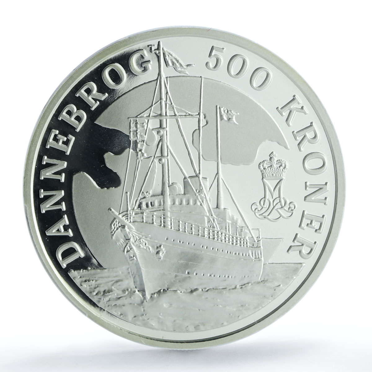 Denmark 500 kroner Yacht Dannebrog KM-929 Ship PR 69 PCGS silver coin 2008 Denmark 500 kroner Yacht Dannebrog KM-929 Ship PR 69 PCGS silver coin 2008