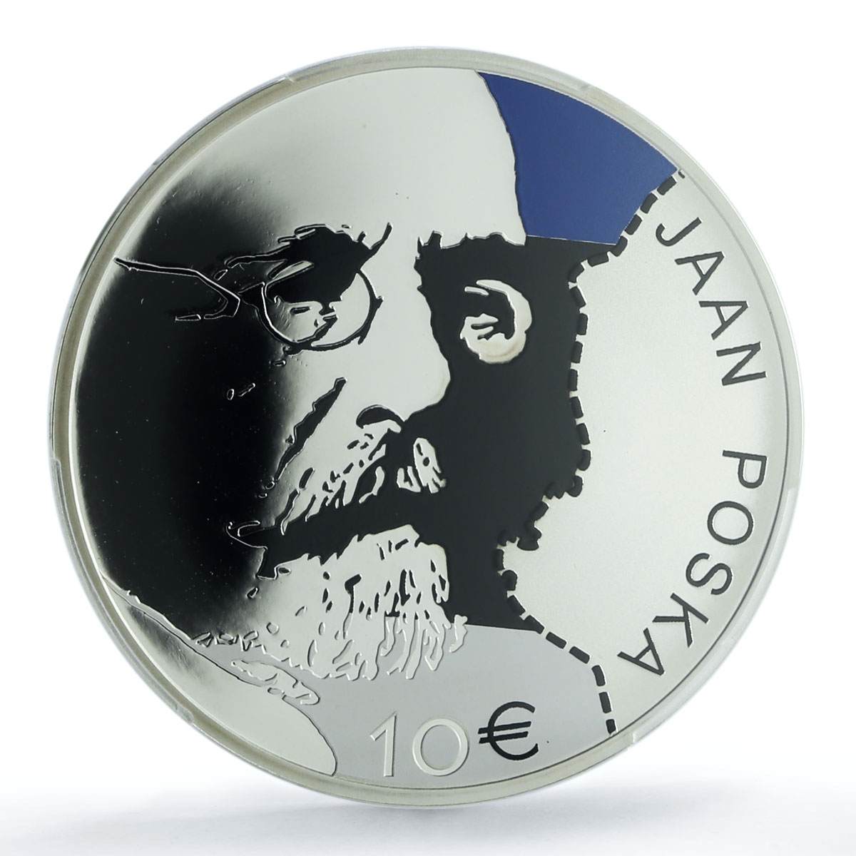 Estonia 10 euros Jaan Poska KM-80 Politics PR 69 PCGS silver coin 2016
