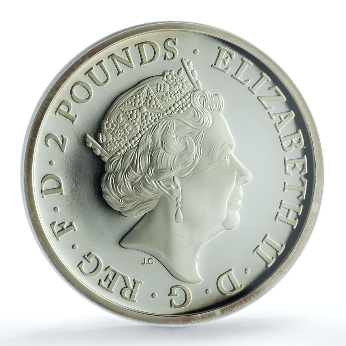 Great Britain 2 pounds Falcon Plantagenets Queen Beasts PR 69 PCGS Ag coin 2019