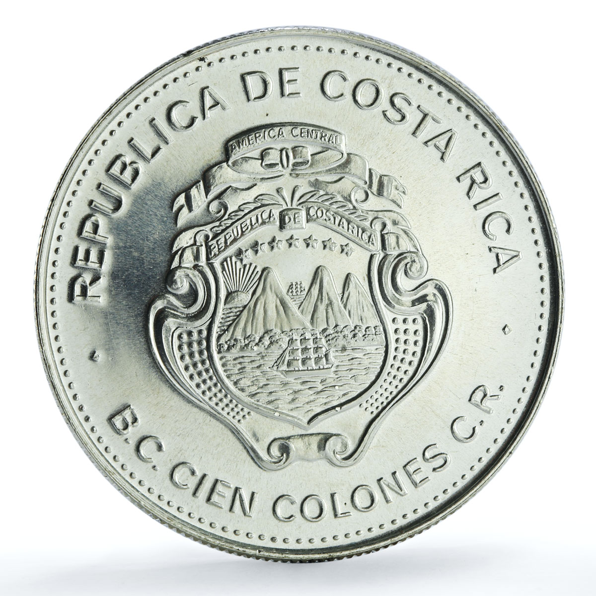 Costa Rica 100 colones Year of the Child KM-206 UNICEF Bird silver coin 1979