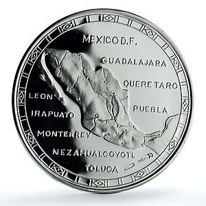 Mexico Football World Cup Champion Goalkeeper Aztec Calendar silver medal 1986