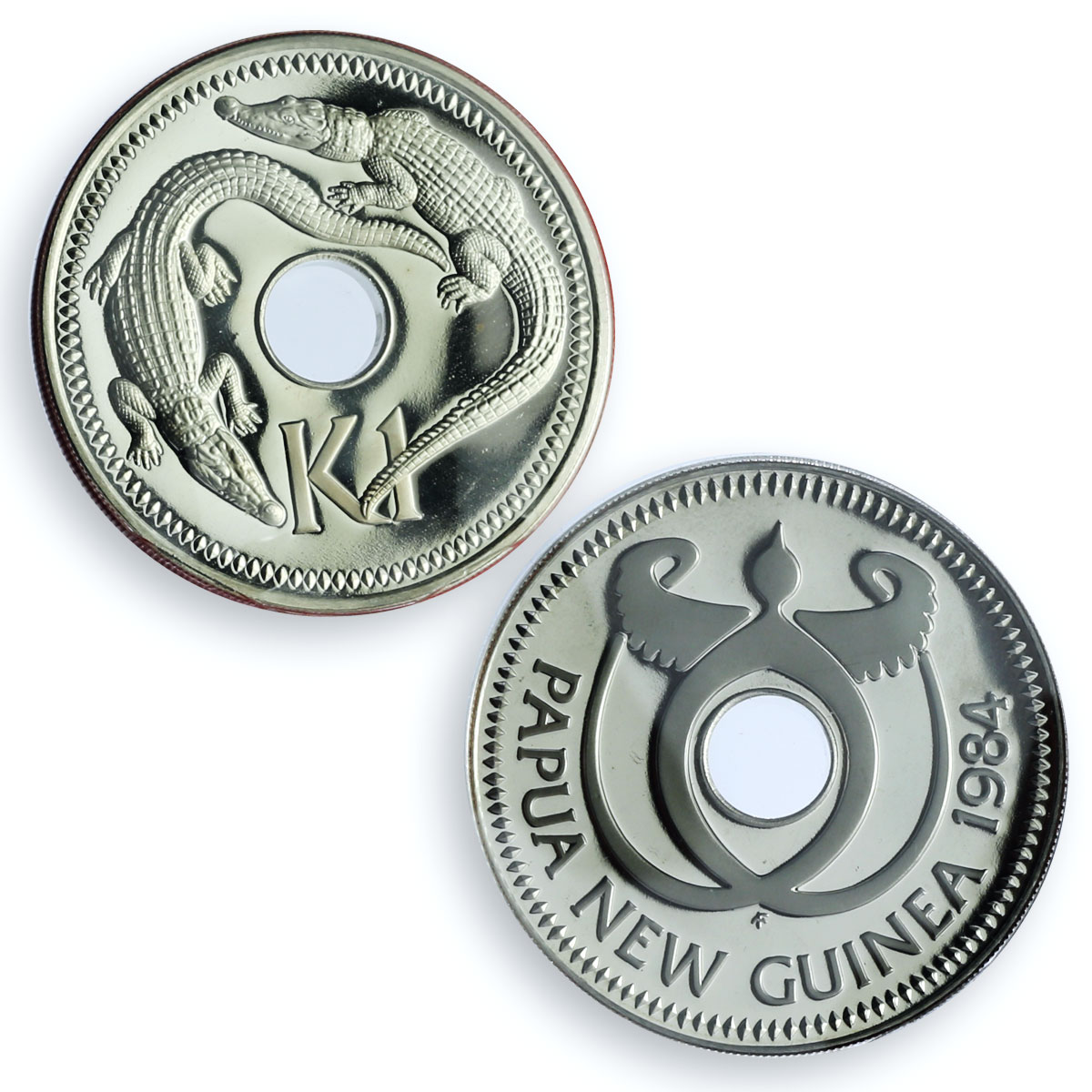 Papua New Guinea Various Set Commemorative Pope John Paul II Visit coins 1984