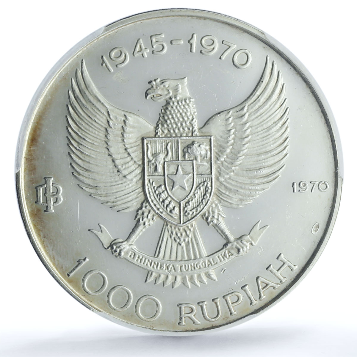 Indonesia 1000 rupiah General Sudirman Independence PR61 PCGS silver coin 1970 Indonesia 1000 rupiah General Sudirman Independence PR61 PCGS silver coin 1970