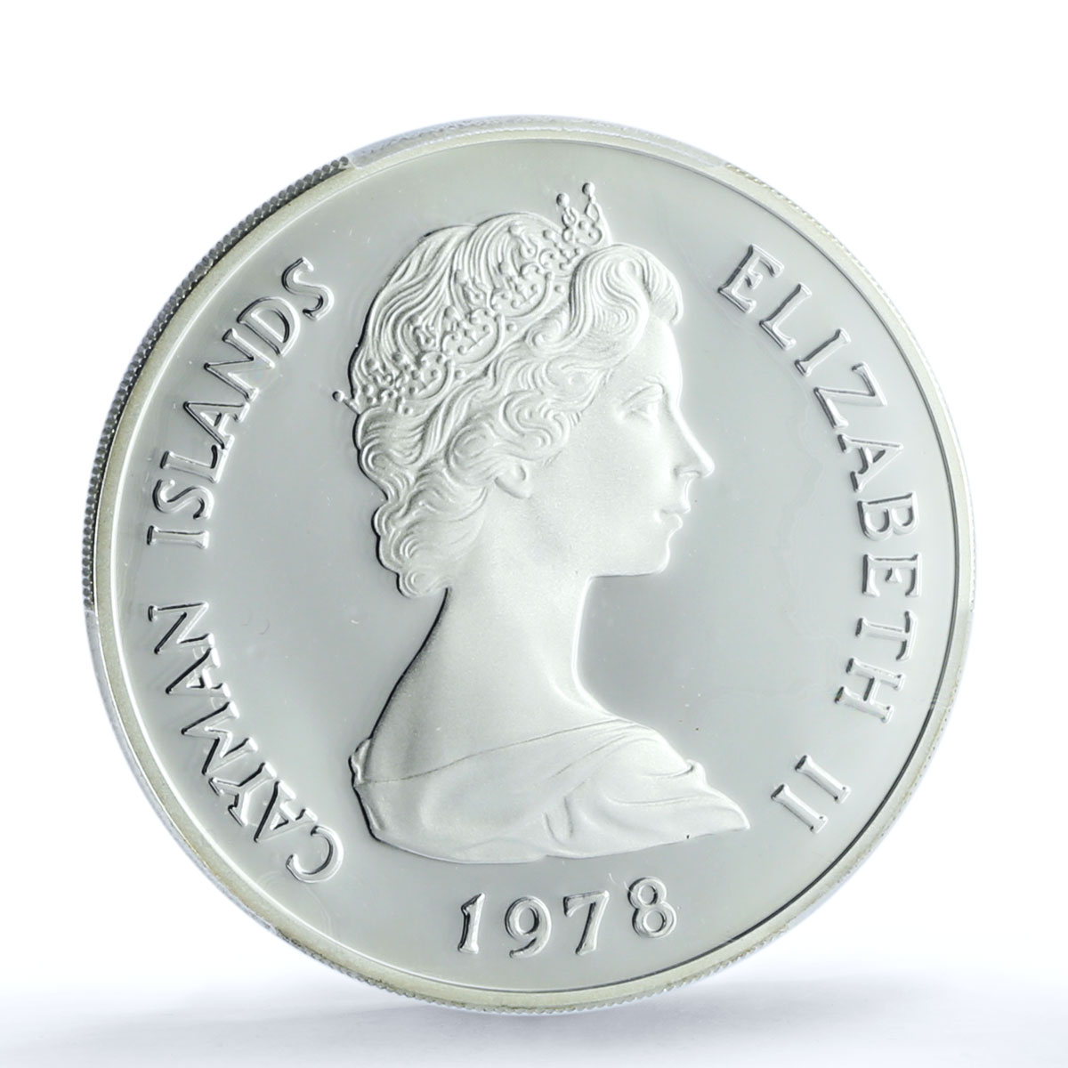Cayman Islands 50 dollars Coronation 25th Anniversary Queens PR70 PCGS coin 1978