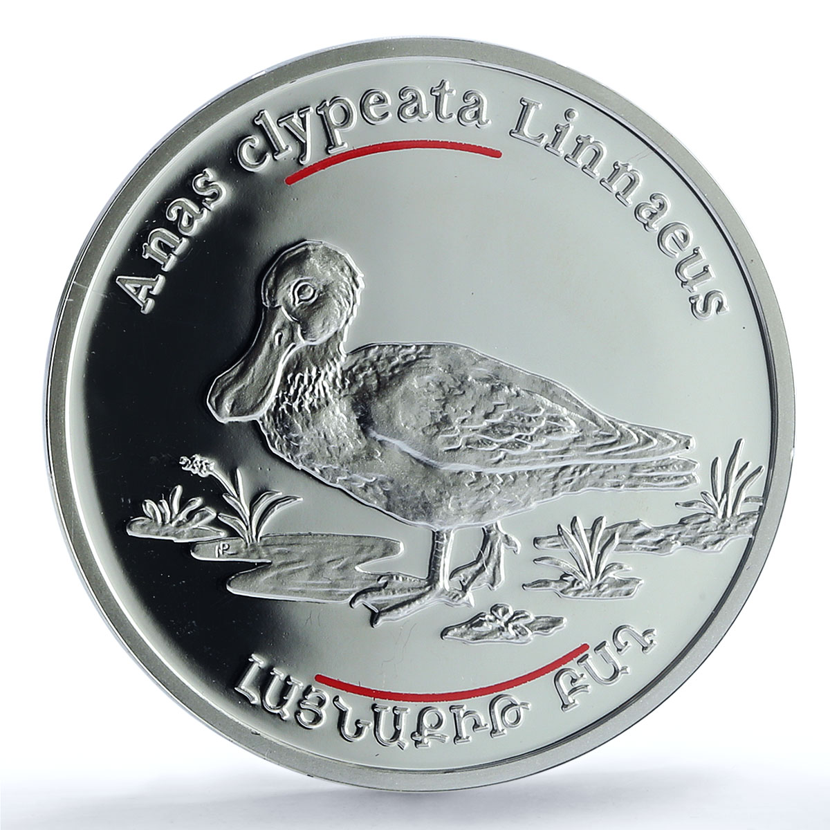 Armenia 100 dram Shoveler Duck KM-136 Red Book Bird PR 69 PCGS silver coin 2007