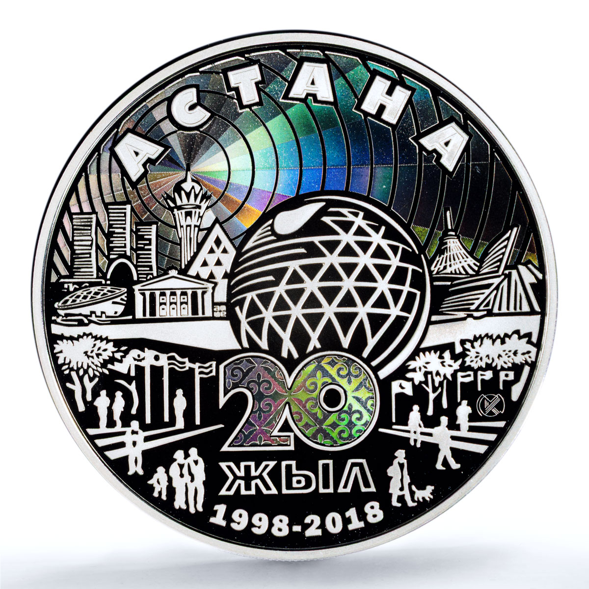 Kazakhstan 500 tenge Astana KM-450 Anniversary City PR 70 PCGS silver coin 2018 Kazakhstan 500 tenge Astana KM-450 Anniversary City PR 70 PCGS silver coin 2018