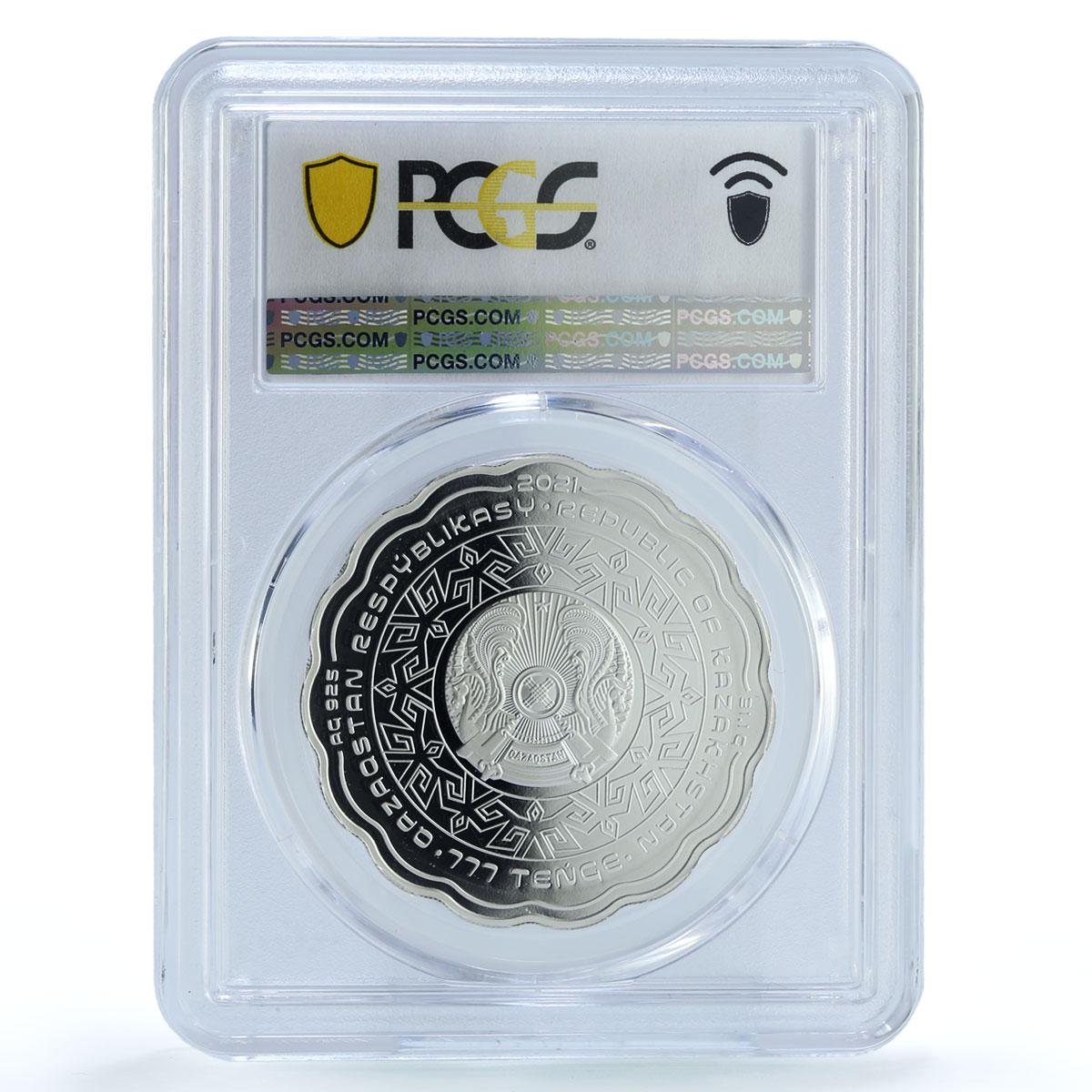 Kazakhstan 777 tenge Omir Shejiresi KM-544 Tree PR 69 PCGS silver coin 2021